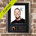 JAMES HETFIELD Metallica Signed reproduction autograph SILVER FRAMED Photo RE-PRINT A4 210 x 297mm