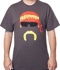 maikeerWWE Men's Hulk Hogan Face Silhouette T-Shirt