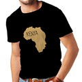 T-shirt pour hommes Sauver le Kenya - chemise politique, nonciations de la paix