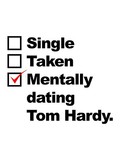 Tasse Mentally Dating Tom Hardy blanc