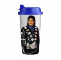 Famous Pop Singer Michael Jackson Image White Double Wall Travel Coffee Milk Mug Cup 500ML