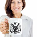 Make Your Mark Design Crew Captain Novelty Row Themed Coffee & Tea Gift Mug for A Rowing Stroke Coach & Coxswain