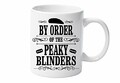 Peaky Blinders Mug/bouteille d'eau/Mug de voyage avec lames de rasoir (Noir Imprim) par Forever personnelles Designs, 11oz Standard