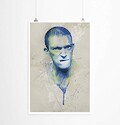 Paul Sinus Art La Haine Vincent Cassel Impression sur Toile avec Cadre diffrents ou Tasse 90 x 60 cm, Poster 90x60cm (gerollt)