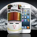 PHONE BOX Lewis Hamilton Casque F1Apple iPhone Coque Compatible avec, Black Case, iPhone 6