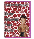 Funny/Rude sexy Hunk Joke carte d'anniversaire?pour la Jean-Claude van Damme amateur