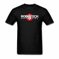 Homme's Robotech Art Short Cotton T Shirt Small