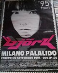 Bjork Tour 95 Milano Palalido 22/09/1995 Poster