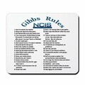 NCIS Gibbs Rules - Non-Slip Rubber Mousepad, Gaming Mouse Pad,7 x 8.6 inch
