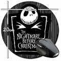 Pesadilla Antes De Navidad The Nightmare Before Christmas Tim Burton C Tapis De Souris Ronde Round Mousepad PC