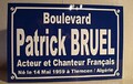plaque de rue Patrick BRUEL cration Originale dition limite Cadeau Fan collectionneur