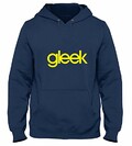 T-Shirtshock Sweatshirt a Capuche Bleu Navy FUN1582 Gleek Glee Geek