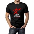 JINFENGT Men's T-Shirts/Homme Manches Courtes Avril Lavigne Logo T-Shirts Tee Black