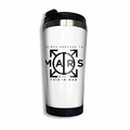 tenghanhao Tasse  caf 30 Seconds to Mars Coffee Cup Stainless Steel Water Bottle Cup Travel Mug Coffee Tumbler with Spill Proof Lid Graphic Travel Mug 400ml/14 oz