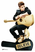 Star cutouts - Stsc582 - Figurine Gante - Justin Bieber - Guitare 150 X 102 Cm