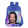 DFIDAS Sac  Dos Sac d'cole Keanu Reeves-John Wick Girl Friable School Backpack Blue