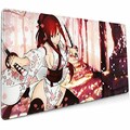 Tapis de Souris Fairy Tail-Erza Scarlet Sakura Anime Tapis de Souris de Jeu Souple 15,7 X 35,4 Pouces (40 X 90 cm) Ultra pais 3 mm tendu Large