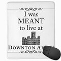 J'étais destiné à vivre au tapis de souris de jeu en caoutchouc antidérapant de Downton Abbey avec bord cousu 10 x 12 po