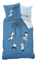 CTI 041821 Housse de Couette + 1 Taie d'Oreiller le Petit Nicolas les Billes Coton Bleu 30 x 21 x 4 cm