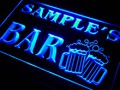 w005441-b RENAUD'S Nom Accueil Bar Pub Beer Mugs Cheers Neon Sign Biere Enseigne Lumineuse