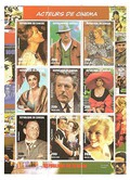 Bloc de timbre des acteurs de cinma classiques et actrices / Sngal / 1998