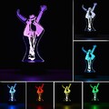 Figurine Michael Jackson 3D Lampes Illusions Optiques  7 couleurs Changement Tactile Interrupteur Lumire De Nuit Art Dco Faites Une Ambiance Romantique Dans La Chambre Chambre D'enfants Salon Bar Caf Restaurant