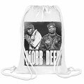 Clubbing Designs Mobb Deep Duo Custom Printed Drawstring Sack | 100% Soft Polyester| 5 Liter Capacity| Adjustable String Closure| The Stylish Bag For Every Day Use| Custom Bags By