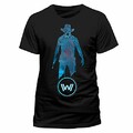 Cid Westworld T-Shirt Blue Man Size M shirts