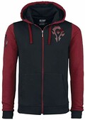 World of Warcraft Fiert De La Horde Sweat-Shirt zipp  Capuche Noir/Rouge