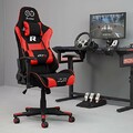 Selsey Racer GTR Chaise de Gaming avec Coussins rglables Noir/Rouge