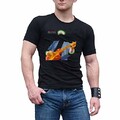 TANGLIII Homme/Men's Vintage Dire Straits Money for Nothing Black Short Sleeve Manches Courtes/T-Shirt Top Tee