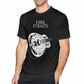 Abfind T-Shirt Dire Straits Hipster T-Shirts Manches Courtes Coupe Ample pour Hommes