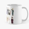 Downton A Portraits Classic Mug -11 Oz Coffee - Funny Sophisticated Design Great Gifts White-situen.