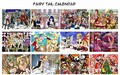 Anime Calendrier mural 2020 (12 Pages 20x30cm) Fairy Tail Manga 3