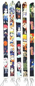 Kunandroc Anime Naruto Shippuden Porte-cls de cordon de tlphone portable de lanire de carte d'identit de carte d'identit de dtenteurs de cartes,(Style 5)