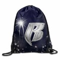 GONIESA Ruff Ryders Logo Drawstring Backpack Bag White