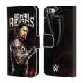 Head Case Designs Officiel WWE Roman Reigns Superstars Coque en Cuir à Portefeuille Compatible avec iPhone 6 / iPhone 6s